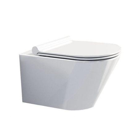 Vase wc - Vas wc suspendabil culoare alb model Sonet Rimless White - Veldman