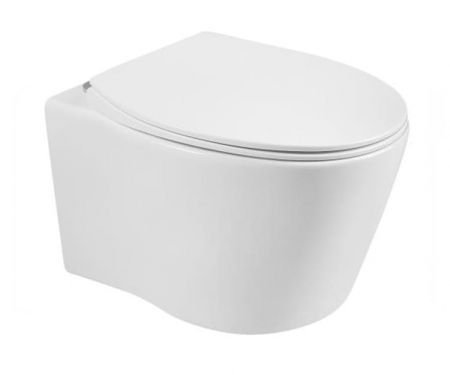 VASE WC ȘI BIDEURI - Vas wc suspendabil culoare alb model Alba Rimless White - Veldman