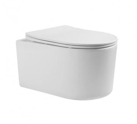 Vase wc - Vas wc suspendabil culoare alb model Lorent Rimless White - Veldman
