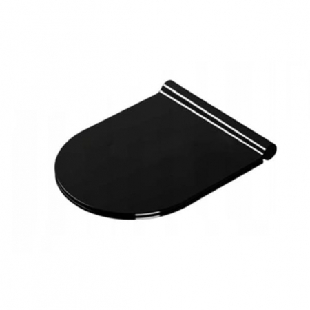 Vas wc  suspendabil culoare neagră model Vera Rimless Black - Veldman [5]