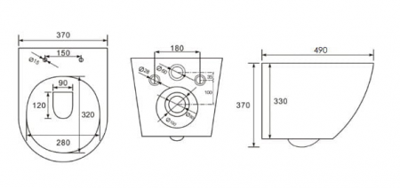 Vas wc suspendabil culoare alb model Vera Rimless White - Veldman [6]