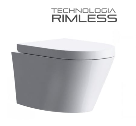 PROMOȚII - Vas wc suspendabil culoare alb model Sonata Rimless White - Veldman