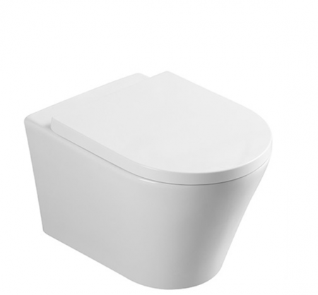 Vase wc - Vas wc suspendabil culoare alb model Sonata Rimless White - Veldman
