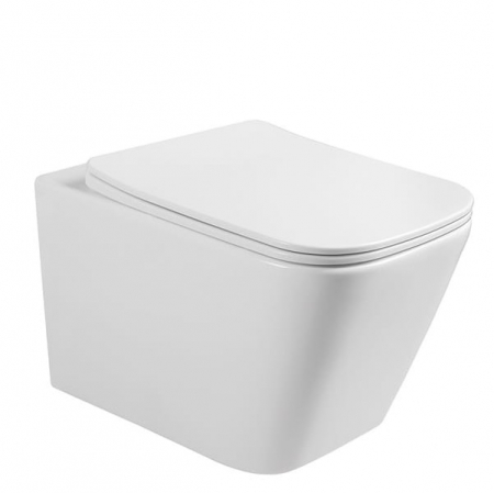 Vase wc - Vas wc suspendabil culoare alb model Imperia Rimless White - Veldman