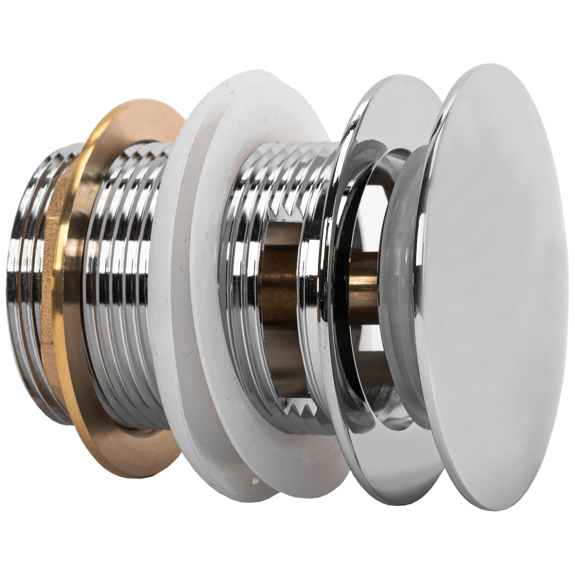 Dop pentru cadă universal culoare crom cu închidere click-clack model lung Ventil Chrome [2]