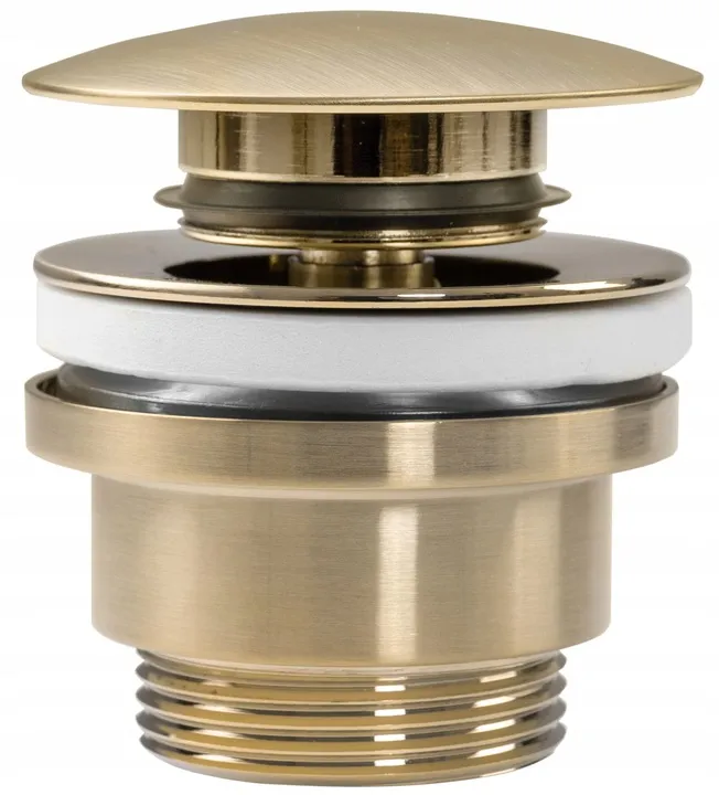 CHIUVETE / LAVOARE - Dop pentru lavoar universal culoare auriu periat cu închidere click-clack model Ventil Brushed Gold