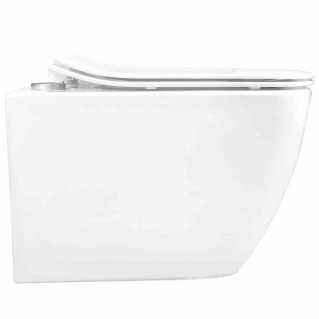 Vas wc suspendabil culoare alb model Mateo Rimless Duroplast Slim - Rea [2]
