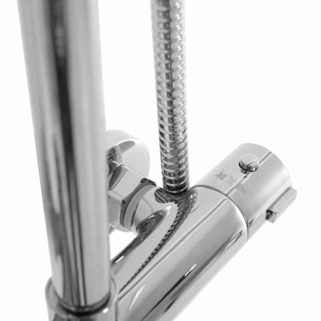 Set de duș culoare crom înălțime 100 cm material alamă/ABS model Bliss Chrome [8]