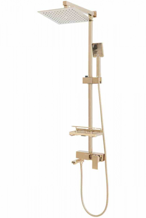Set de duș culoare auriu înălțime 102 cm material alamă/ABS model Jack Gold [4]