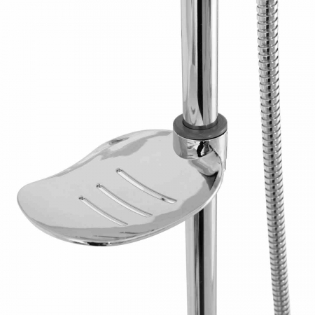 Set de duș culoare crom înălțime 105 cm material alamă/ABS model Luis Chrome [8]