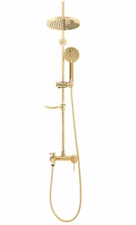 Set de duș culoare auriu înălțime 100 cm material alamă/ABS model Luis Gold [3]