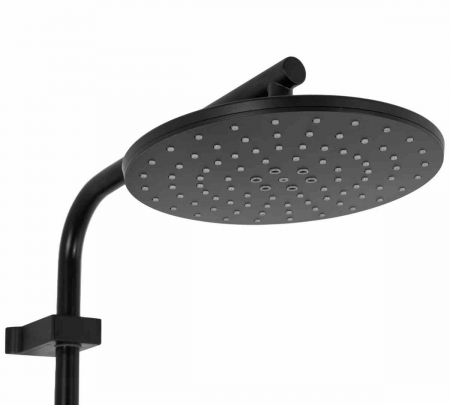 Set de duș culoare negru mat înălțime 117 cm material alamă/ABS model Santos Black Mat [7]