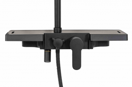 Set de duș culoare neagră înălțime 99 cm material alamă/ABS model Vigo Black [5]