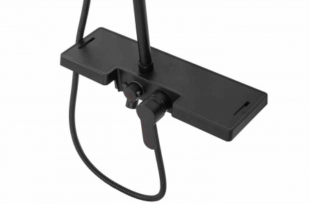 Set de duș culoare neagră înălțime 99 cm material alamă/ABS model Vigo Black [8]