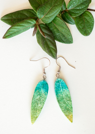 Colecția Natura - Cercei Salvia turcoaz