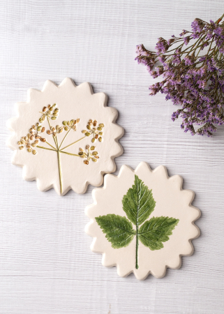 Colecția Urme - Set 2 suporturi pahare - Luminiș