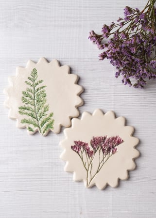 Colecția Urme - Set 2 suporturi pahare - Luncă