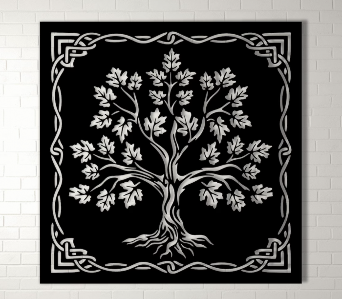 DecoLine - Decor de perete din metal - Pomul vietii - model Tree5