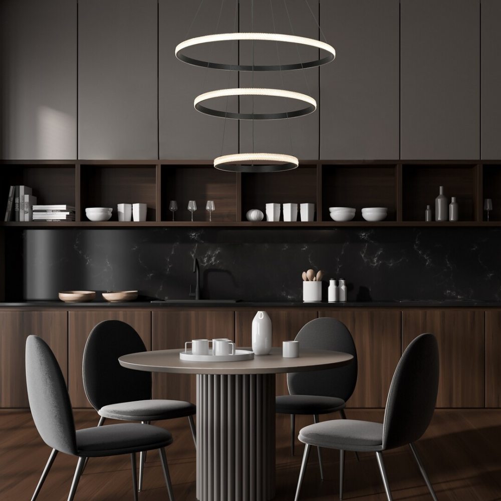 PENDUL GRETE LED NEGRU/ALB 100W LC 11900LM [6]