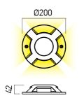 SPOT  XPUCK GROUND SURF. FIXTURE 1x6W 220-240V AC 3000K [3]