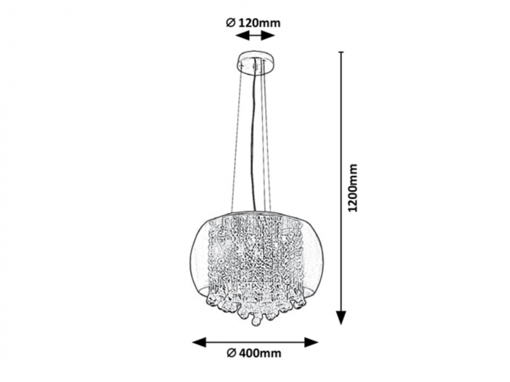 PENDUL CRISTAL NINELLE 6X40W G9 [2]