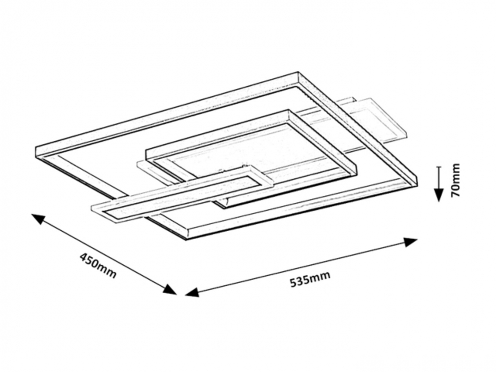 PLAFONIERA LED HERKULES 1X50W 4000K [2]
