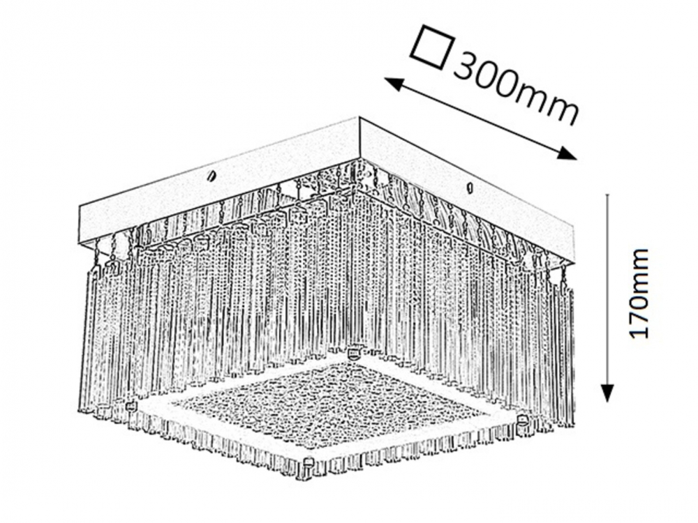 PLAFONIERA LED MARCELLA CRISTAL 1X18W 4000K [5]