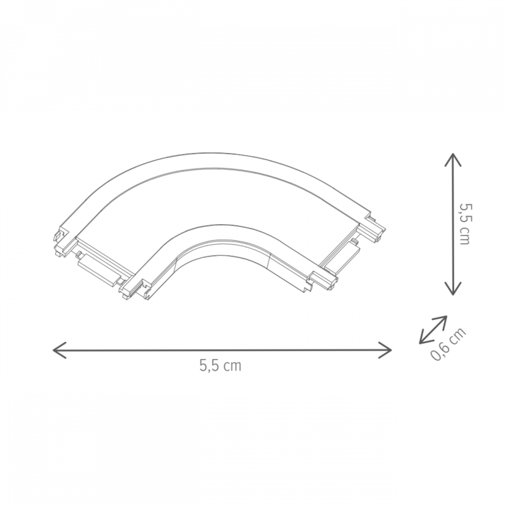 Accesoriu pentru sina magnetica  NEGRU [3]