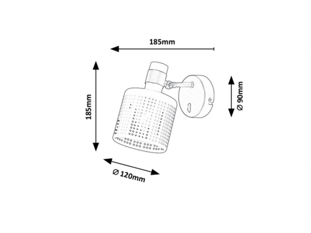 APLICA ALBERTA 1X9W E27 ALB [2]