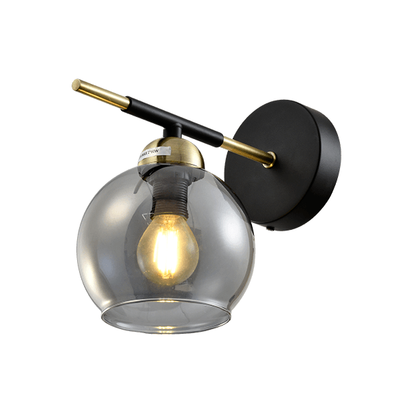 APLICA BILL 1XE14 MAT NEGRU/BRONZ [1]
