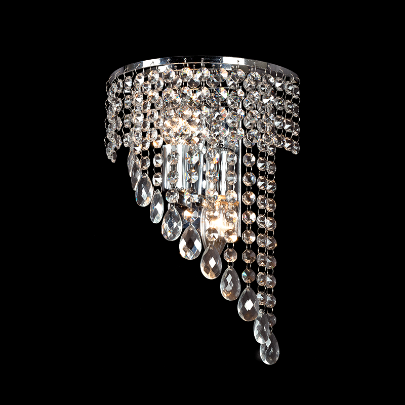 APLICA CRISTAL 2XE14 CROM [2]