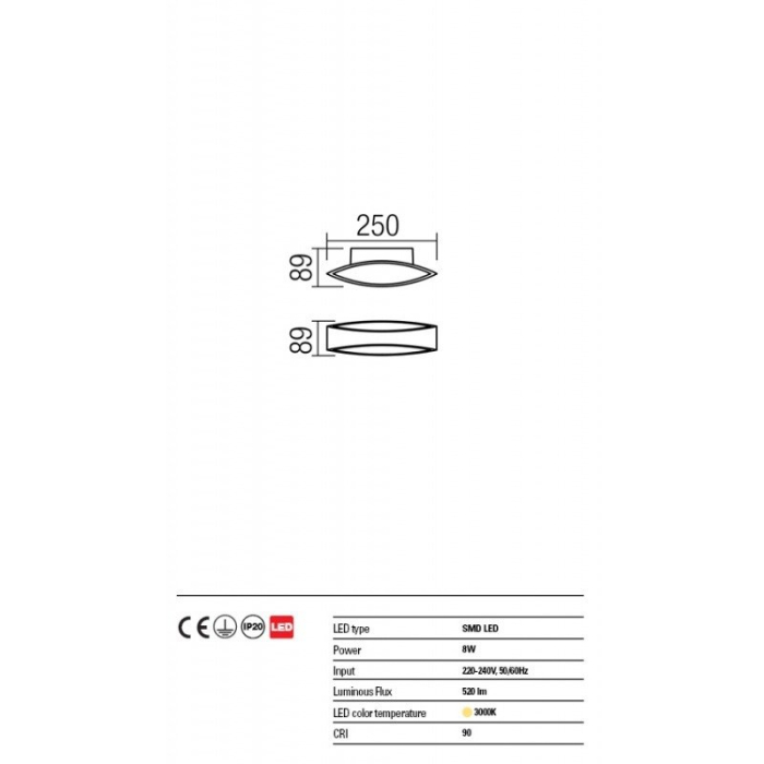 APLICA LED EIGHER ALB LC [2]