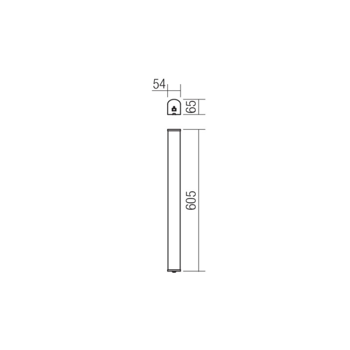 APLICA LED MARKER 01-1392 10W CROM [2]