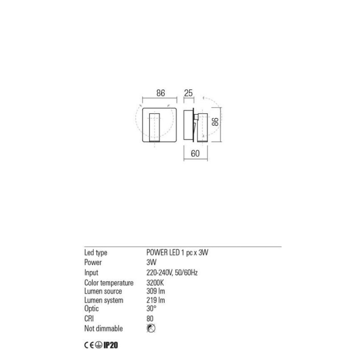 APLICA LED REDO TOMIX 01-2339 [2]