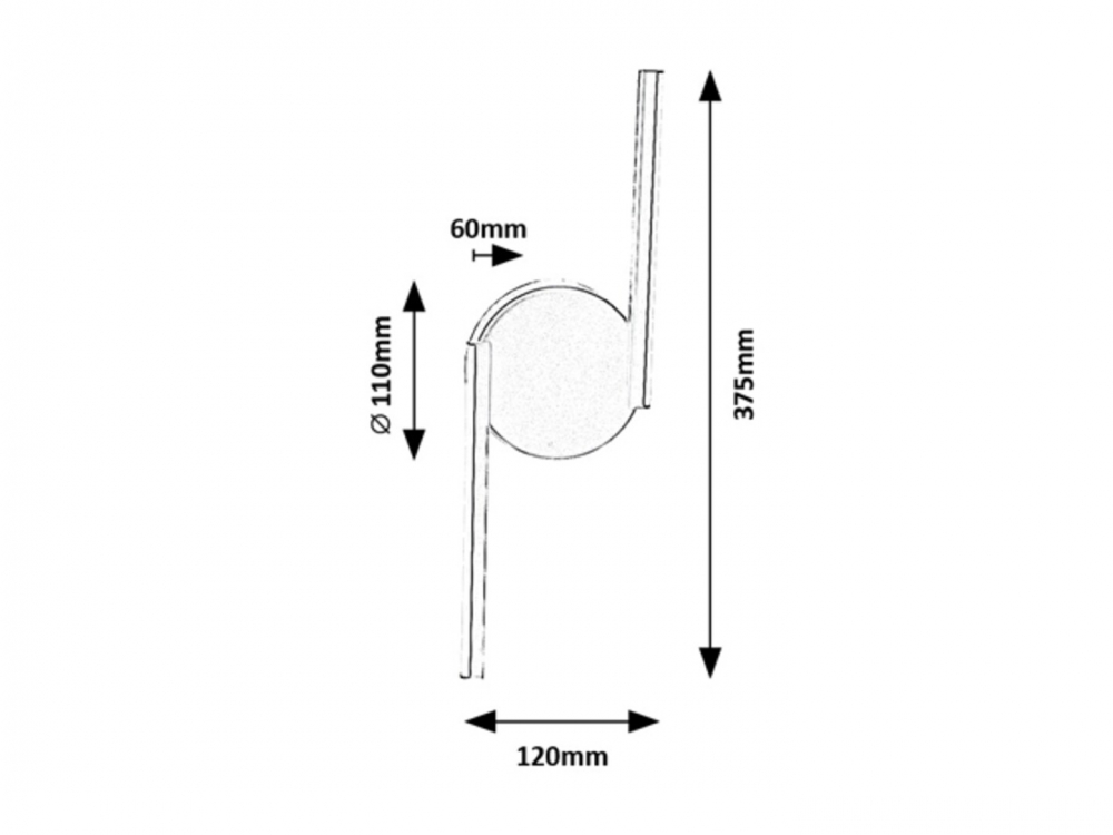 APLICA LED SABIRA 1X8W 4000K [5]