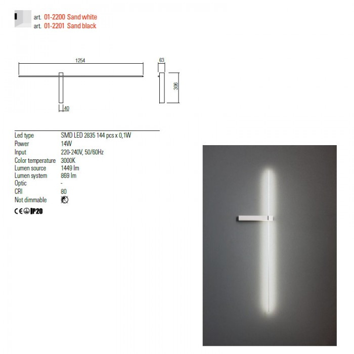 APLICA LED TANDENT 1x14w lc [2]