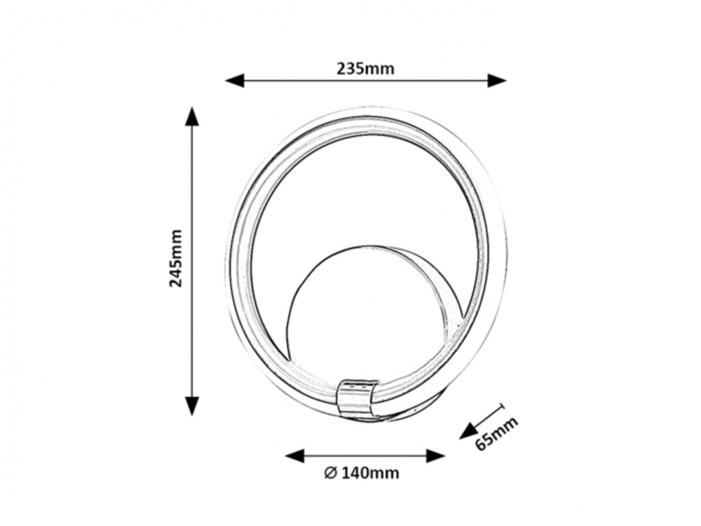 APLICA LED WILLOW  1X12W LN [3]