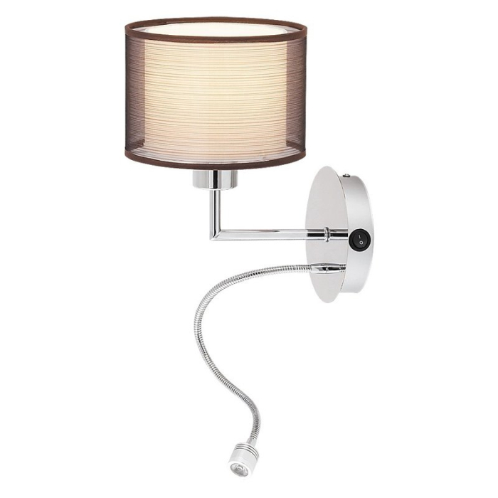 APLICA ANASTASIA 2629 CROM MARO E27 1X60W LED 1W 50X23X18CM [4]