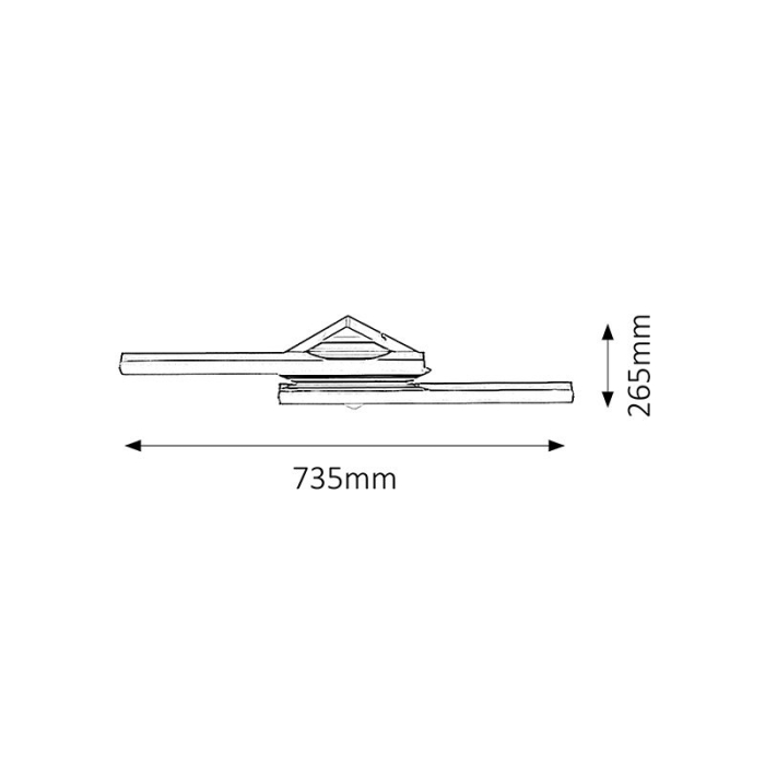 APLICA RABALUX ANTONIA 5895 CROM ALB LED 24W 73.5X26.5X7CM [3]