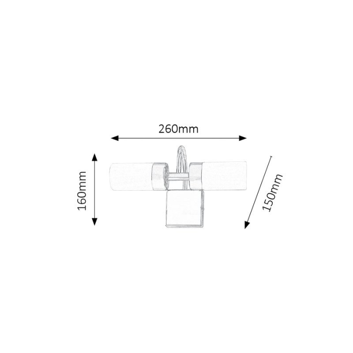 APLICA  BETTY 5746 BRONZ ALB LED 8W [2]