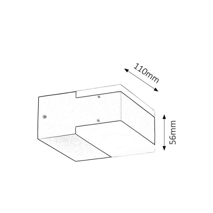 APLICA RABALUX BONA 8060 PENTRU ILUMINAT EXTERIOR ALB LED 9W 11X11.2X56CM [3]