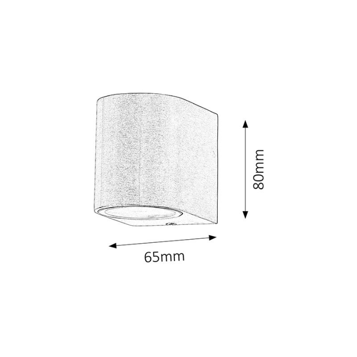 APLICA CHILE PENTRU ILUMINAT EXTERIOR GU10 1x35W 65X80MM [3]