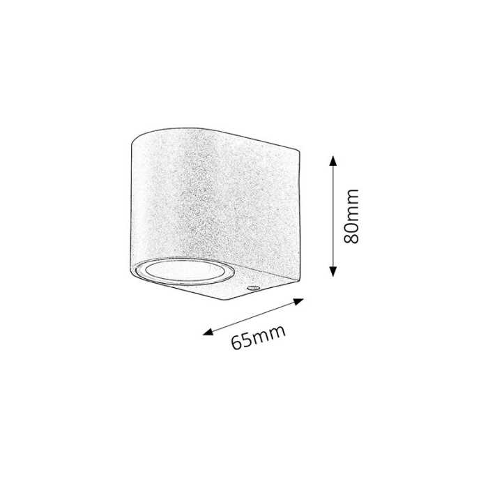 APLICA CHILE PENTRU EXTERIOR NEGRU GU10 1X35W 65X80MM [2]