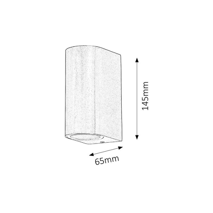 APLICA RABALUX CHILE 8034 PENTRU ILUMINAT EXTERIOR ALUMINIU PERIAT GU10 2 35W 65X145MM [3]