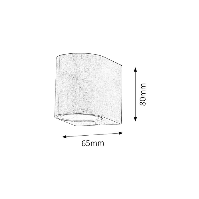APLICA  CHILE PENTRU ILUMINAT EXTERIOR CUPRU GU10 1X35W 65X80MM [3]