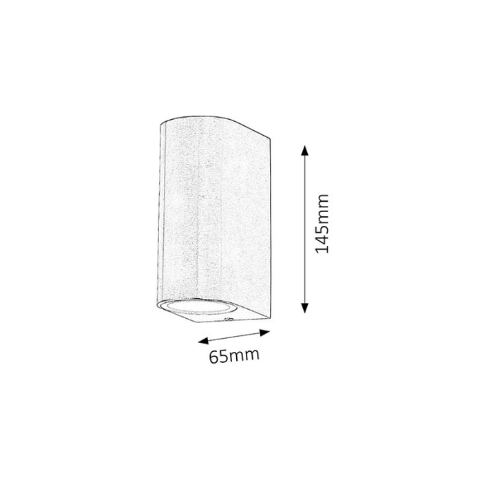 APLICA  CHILE  PENTRU ILUMINAT EXTERIOR CUPRU GU10 2 35W 65X145MM [3]