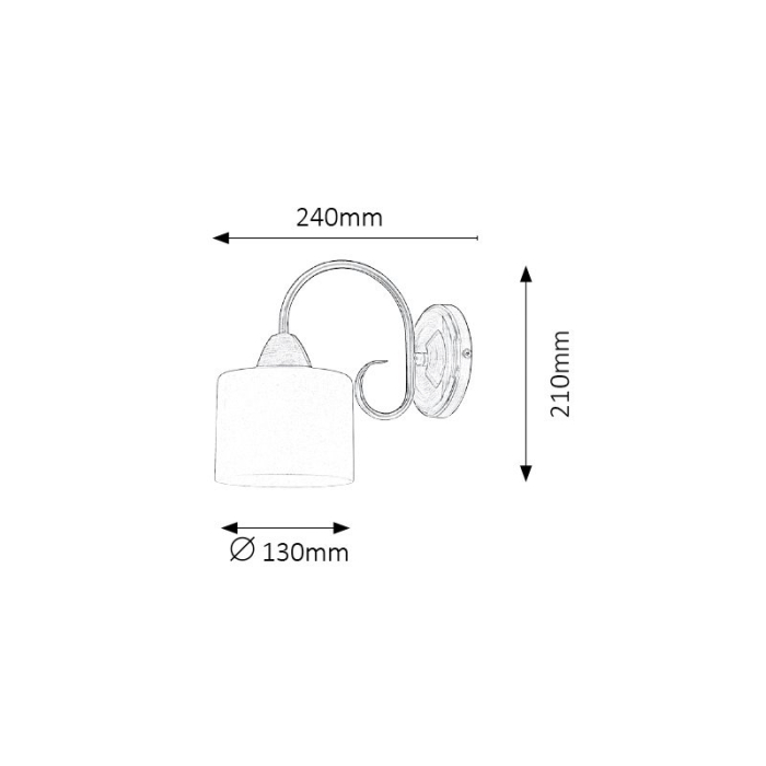 APLICA EDITH  ALAMA ANTIC ALB E27 1X60W [2]