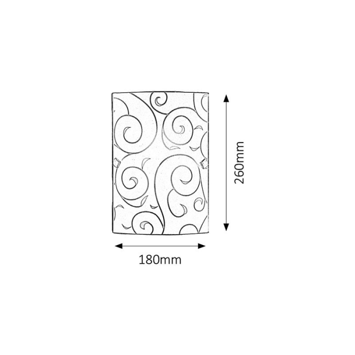 APLICA RABALUX HARMONY LUX APLICA ALB E27 1X60W 180X260MM [2]