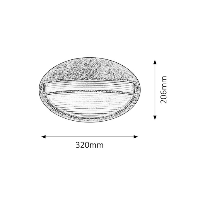 APLICA RABALUX HEKTOR 8496 PENTRU ILUMINAT EXTERIOR AURIU ANTIC E27 1X100W 320X205MM [2]