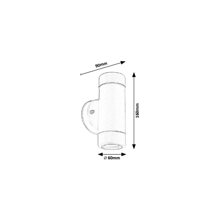 APLICA  MEDINA 8833 DE EXTERIOR NEGRU MAT TRANSPARENT GU10 2 10W [2]